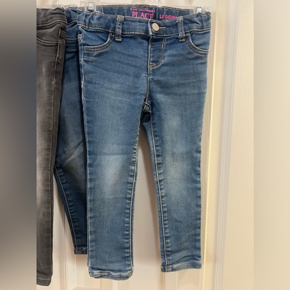 3 pairs The Children’s Place Denim Legging Jeans Size 4T - Picture 3 of 10